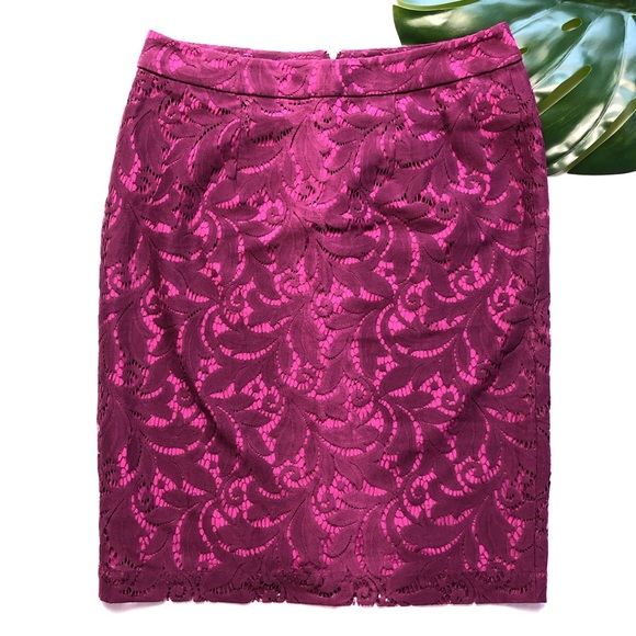 CAbi Dresses & Skirts - Cabi Purple Lace Skirt Size 6 NWOT